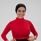 Red Jamila Crop top long sleeve