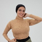 Dark Beige Jamila Crop top long sleeve