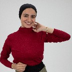 Dark Red Jamila Crop top long sleeve