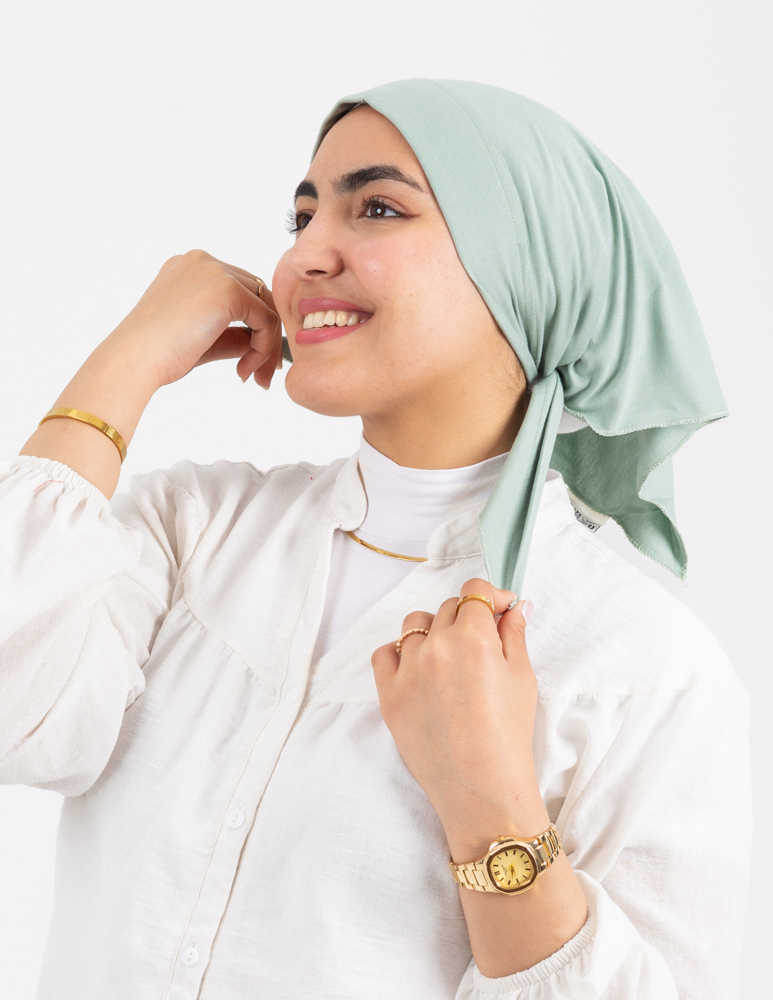 Light Mint Jamila Triangular Bandana