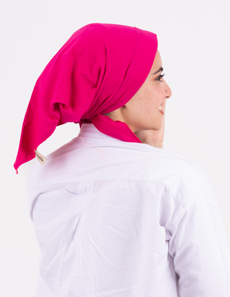 Fuchsia Jamila Triangular Bandana