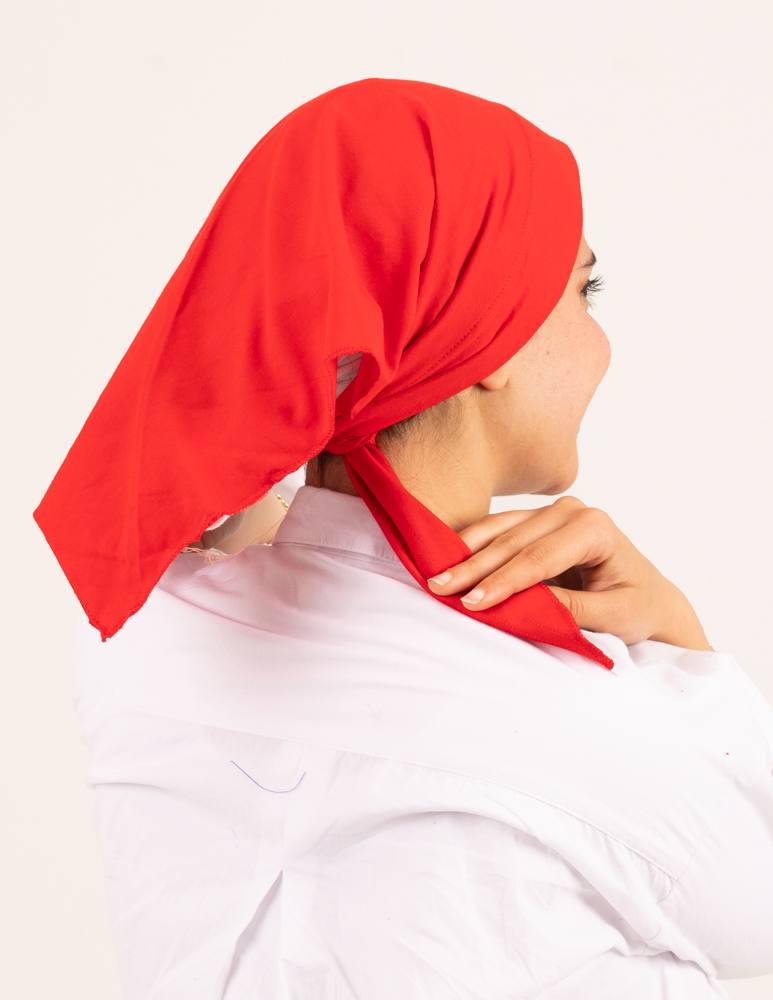 Red Jamila Triangular Bandana