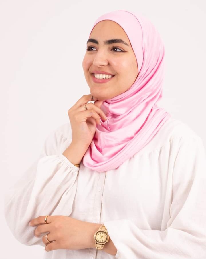 Pink  Headscarf With Two Piece