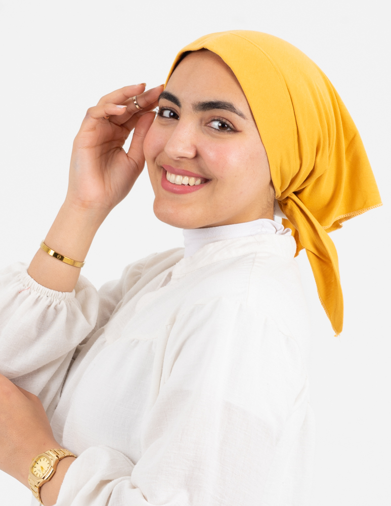 Mustard Jamila Triangular Bandana