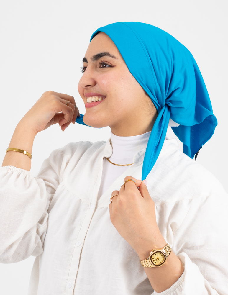 Turquoise Jamila Triangular Bandana