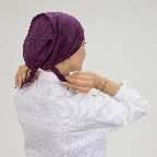 Eggplant Purple Jamila Turkish Inner cap