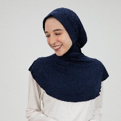 Navy Jamila Headscarf neck with doaama