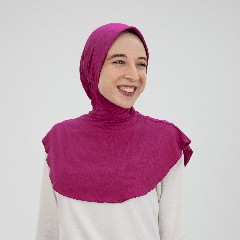 Mauve Fuchsia Jamila Headscarf neck with doaama