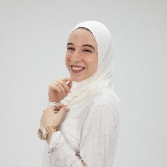 مصنع جميلة تلبيسه حجاب صغير اوف وايت 