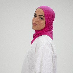 مصنع جميلة تلبيسه حجاب صغير فوشيا 