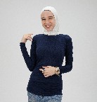 Navy Body Sabrina Long Sleeve