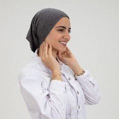 Dark Gray Open Syrian bandana