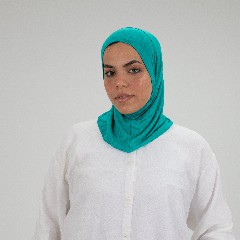 Dark Turquoise Small Headscarf 