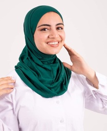 Dark Green  Headscarf With Two Piece