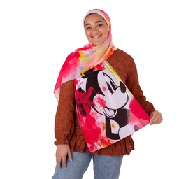 Small sized red Mickey Mouse scarf