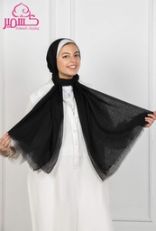 Black cotton scarf