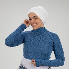 Blue Indego Jamila Crop top long sleeve