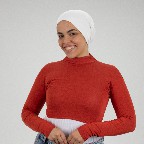 Brick Red Jamila Crop top long sleeve